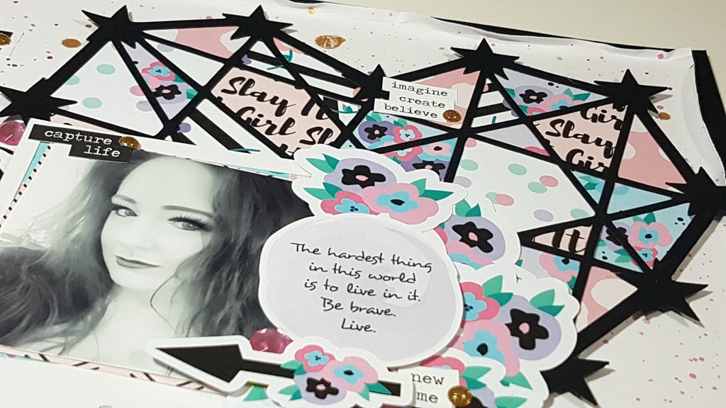 12 x 12 Scrapbooking Layout ft. Slay It Girl Collection By Rachel