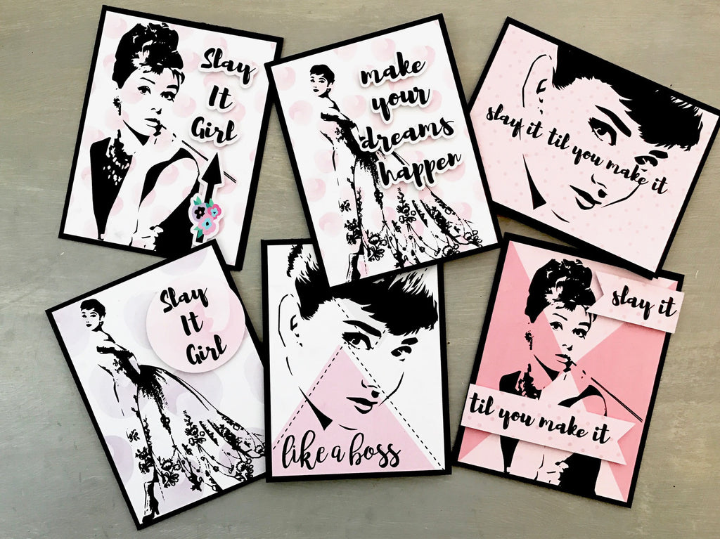 Inspirational Women's Week: Audrey Hepburn Card Set By Amador