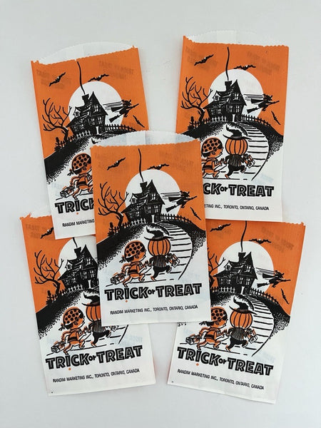 Vintage NOS Halloween Paper Treat Bags