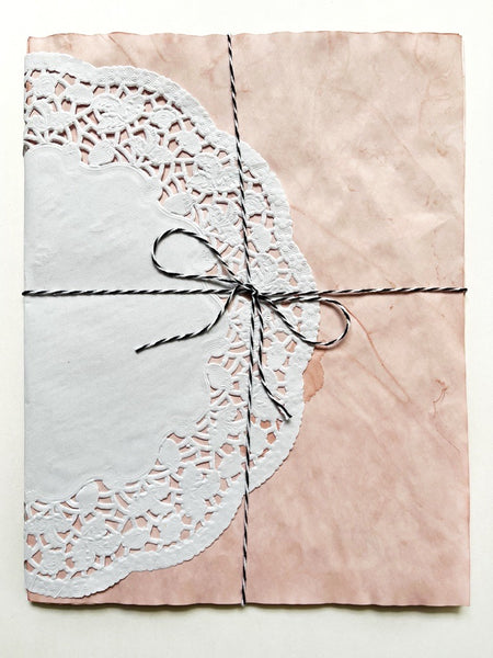 Avocado Dyed Paper Pack: Dark to Light Pink Variations