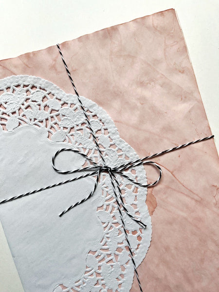 Avocado Dyed Paper Pack: Dark to Light Pink Variations