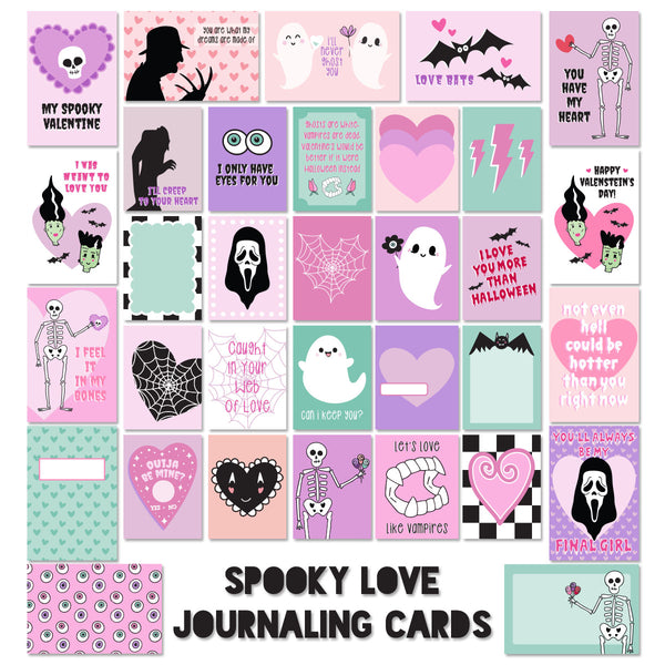 Spooky Love Journal Cards Set