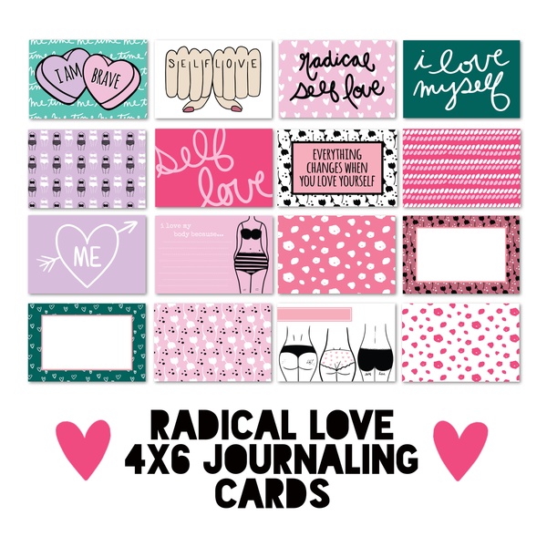 Radical Love 4x6 Journaling Cards