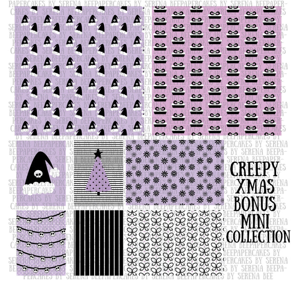 creepy xmas bonus mini collection. papercakes by serena bee