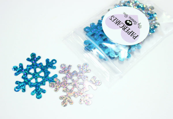 snowflakes sequins. papercakes by serena bee
