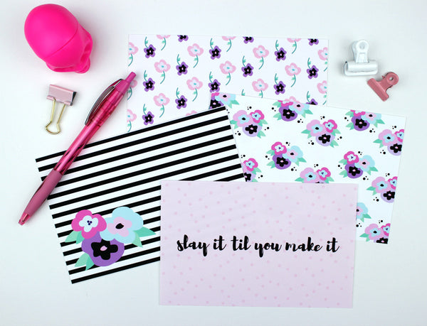 Slay It Girl Journaling Cards- 3x4 & 4x6