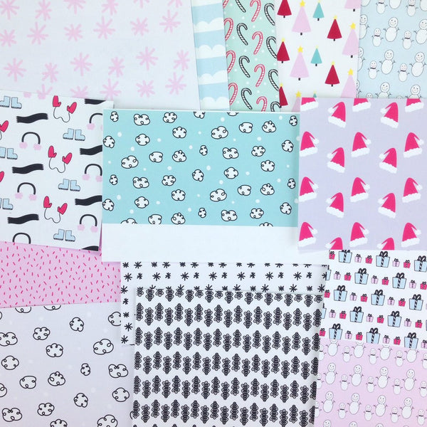 Snow Day Journaling Card Set- 3x4 & 4x6