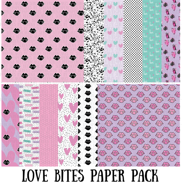 love bites journaling cards. Papercakes by Serena Bee. www.serenabee.com