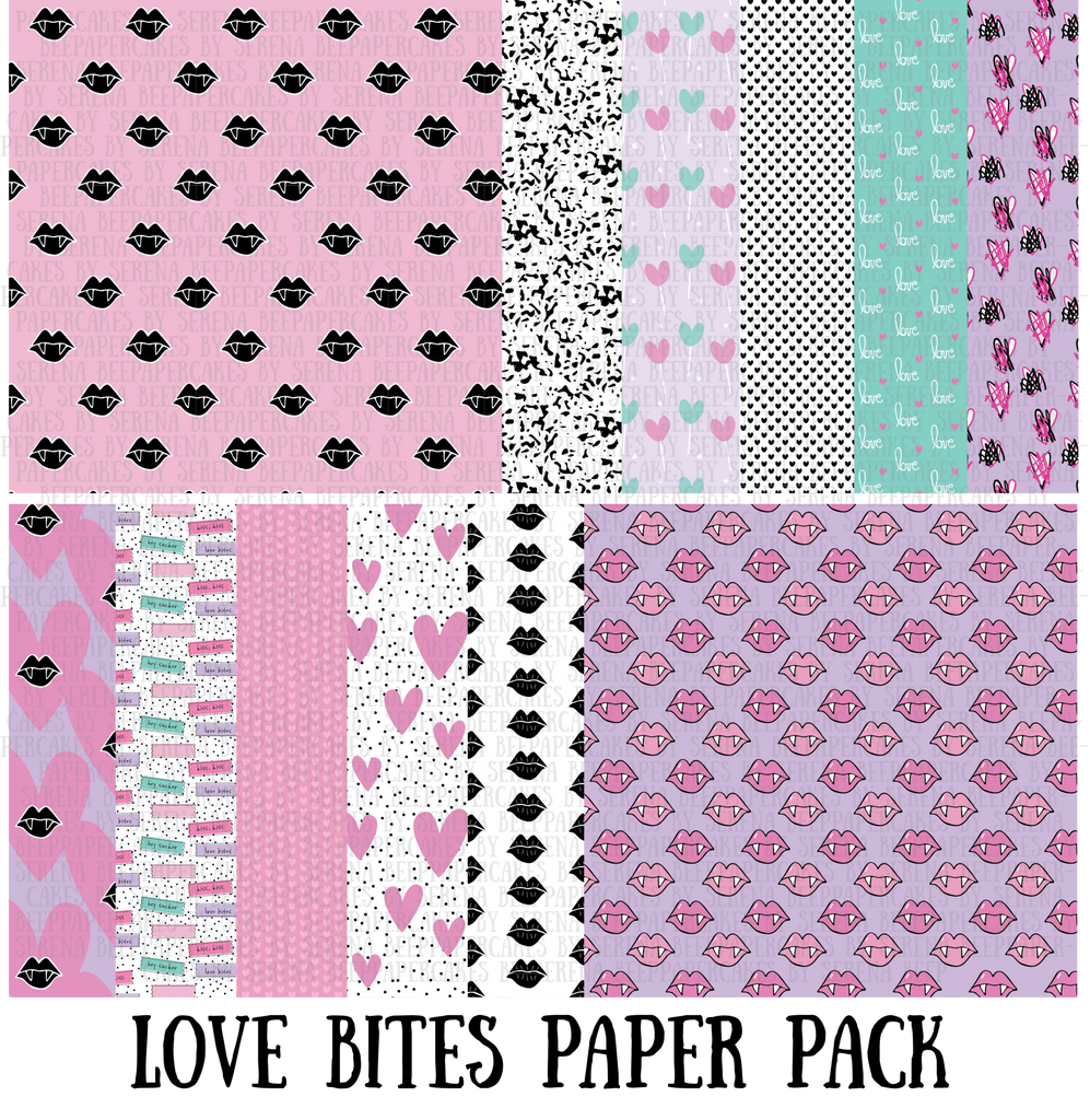 Love Bites 8x8 Papers