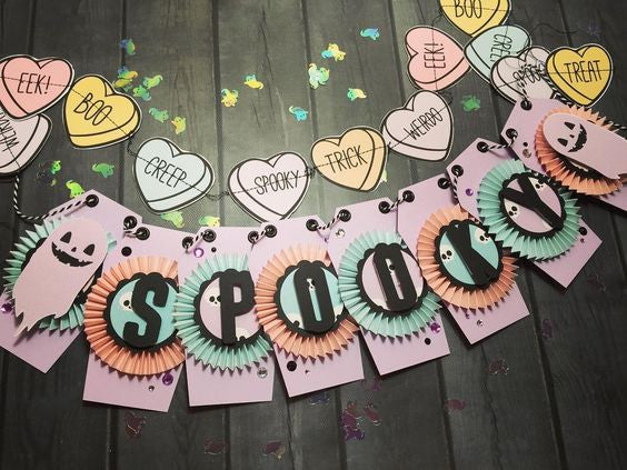 Spooky Pastel Printable Scrapbook Collection, October Daily. Papercakes by Serena Bee
