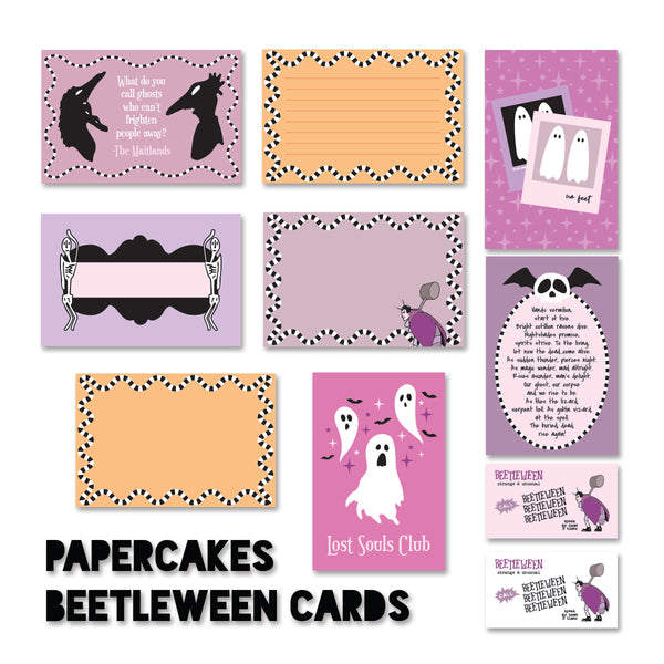 Beetleween Journal Cards Set