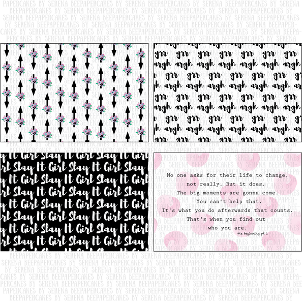 Chosen One Journaling Cards- 3x4 & 4x6
