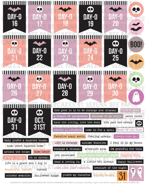 Beetleween Elements 01: Days + Words