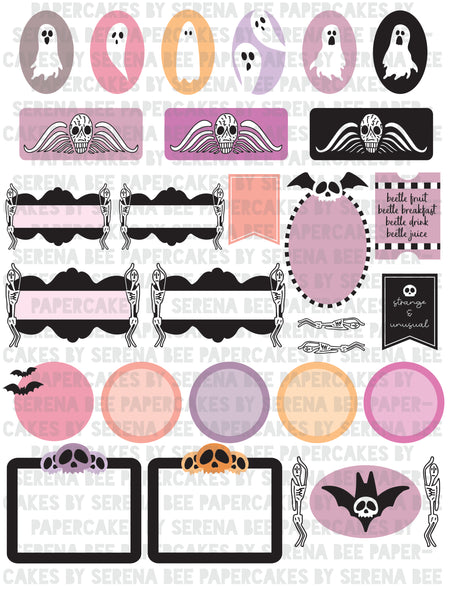 Beetleween Journal Cards Set