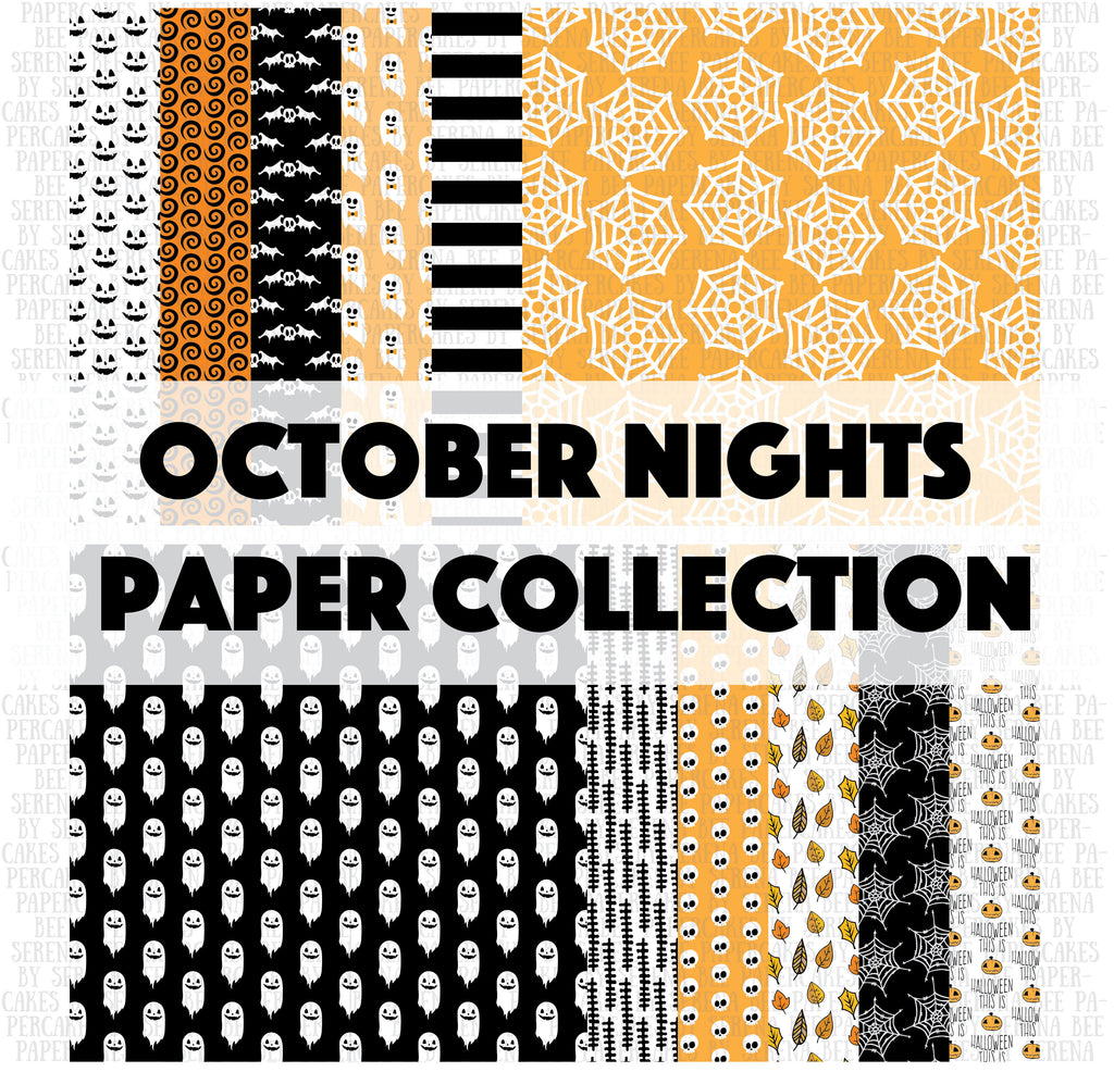 october nights paper collection. shop.serenabee.com