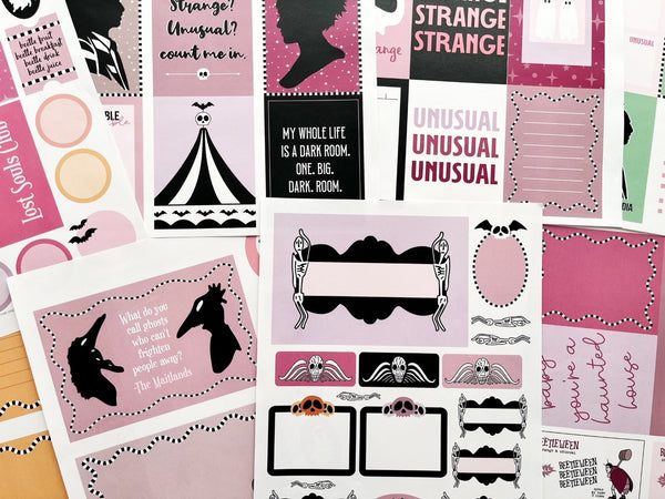 Beetleween Journal Cards Set