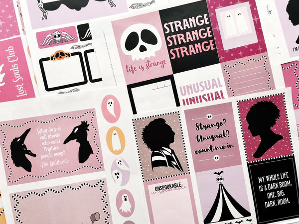 Beetleween Journal Cards Set