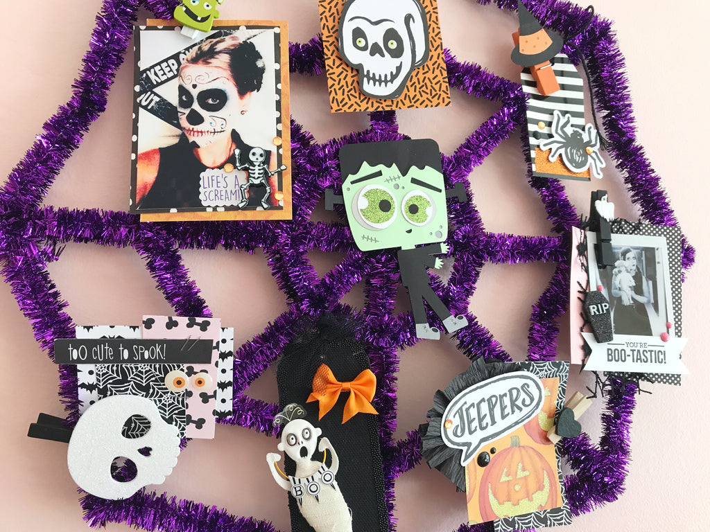 Halloween Memory Web + Tag Tutorial | Halloween Happy Mail Series