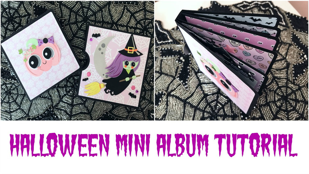 Spooky Pastel Mini Album | Serena Bee's Halloween Craft Series 2017