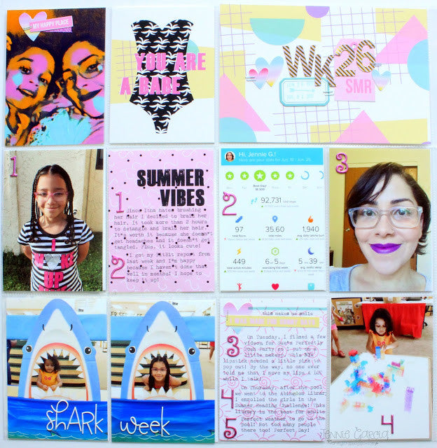 Summer Babe Project Life Spread | Guest Designer Jennie Garcia