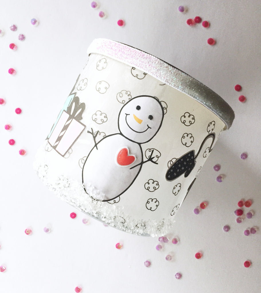 Frosty Winter Luminary DIY -Snow Day Collection