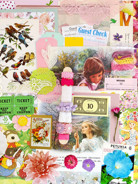 🌷 Whimsical Spring Junk journal Kit
