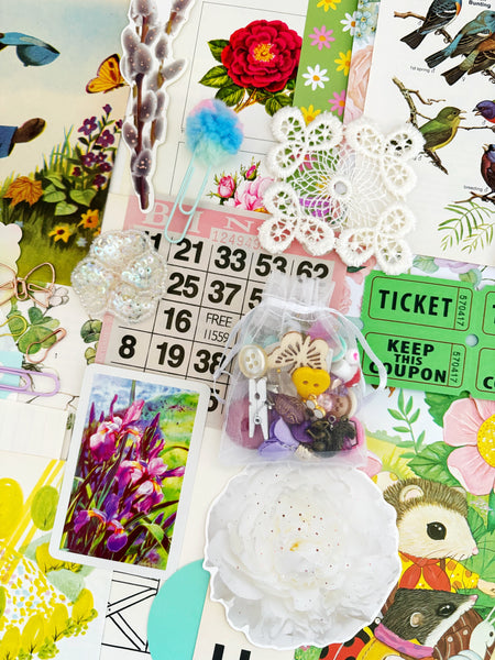 🌷 Whimsical Spring Junk journal Kit