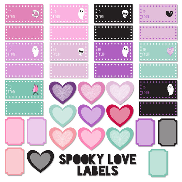 Spooky Love Labels