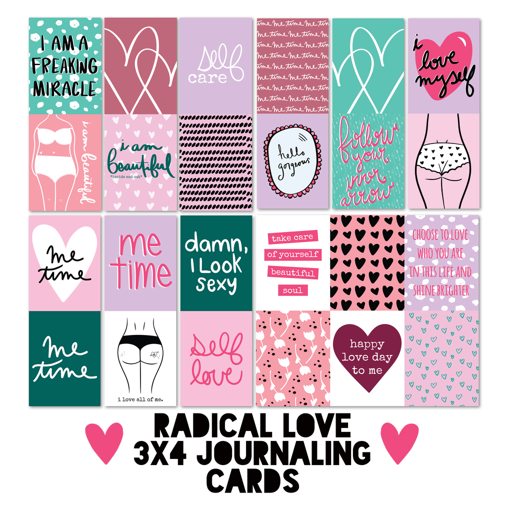 Radical Love 3x4 Journaling Cards