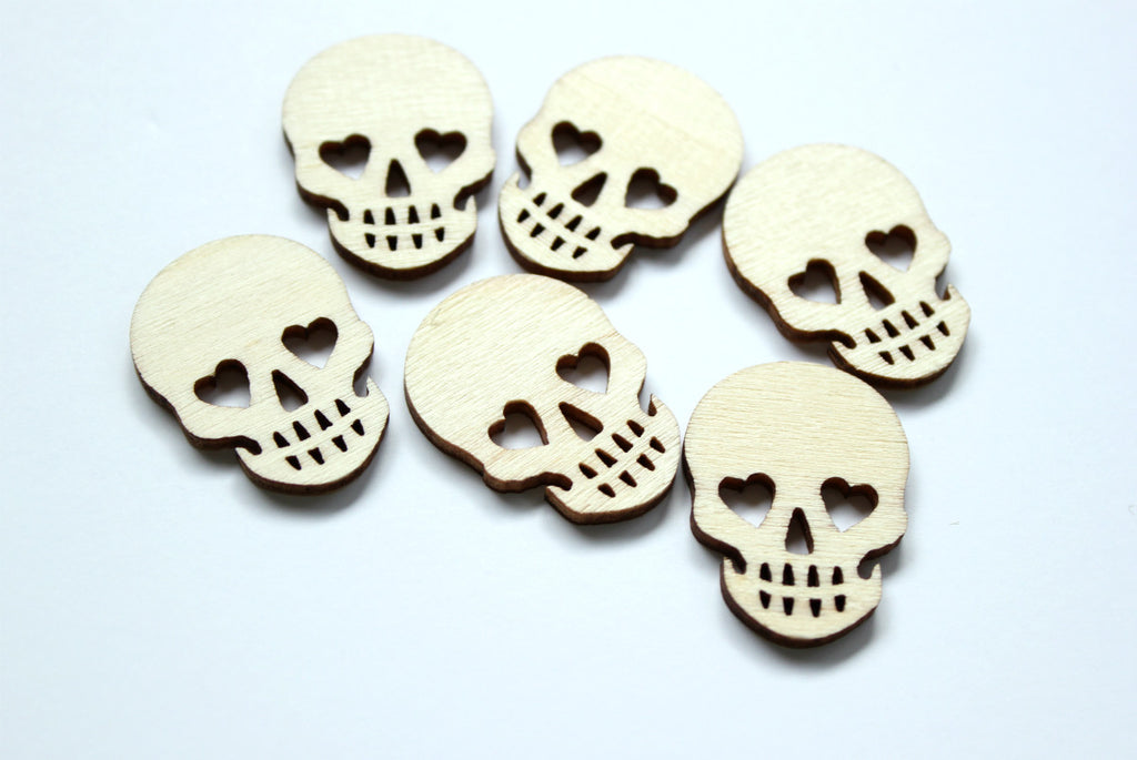 skull wood veneers. papercakes by serena bee
