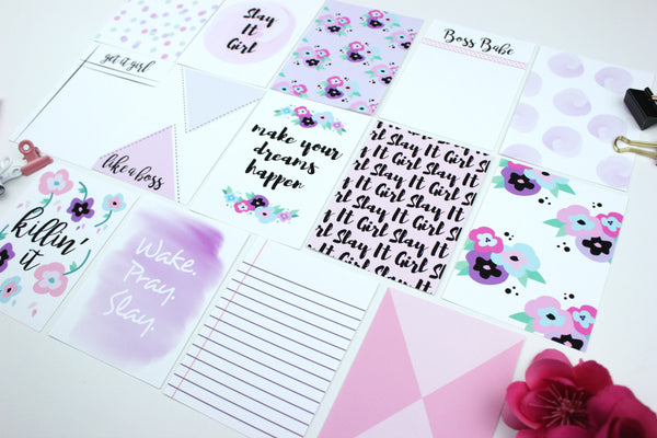Slay It Girl Journaling Cards- 3x4 & 4x6