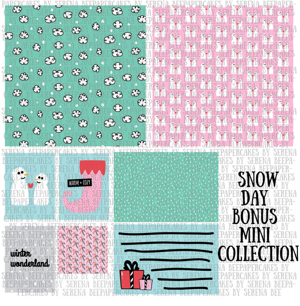 snow day bonus mini collection. papercakes by serena bee