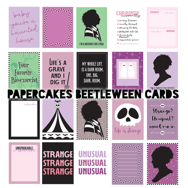 Beetleween Journal Cards Set