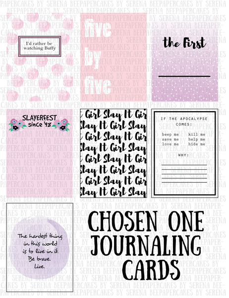 Chosen One Journaling Cards- 3x4 & 4x6